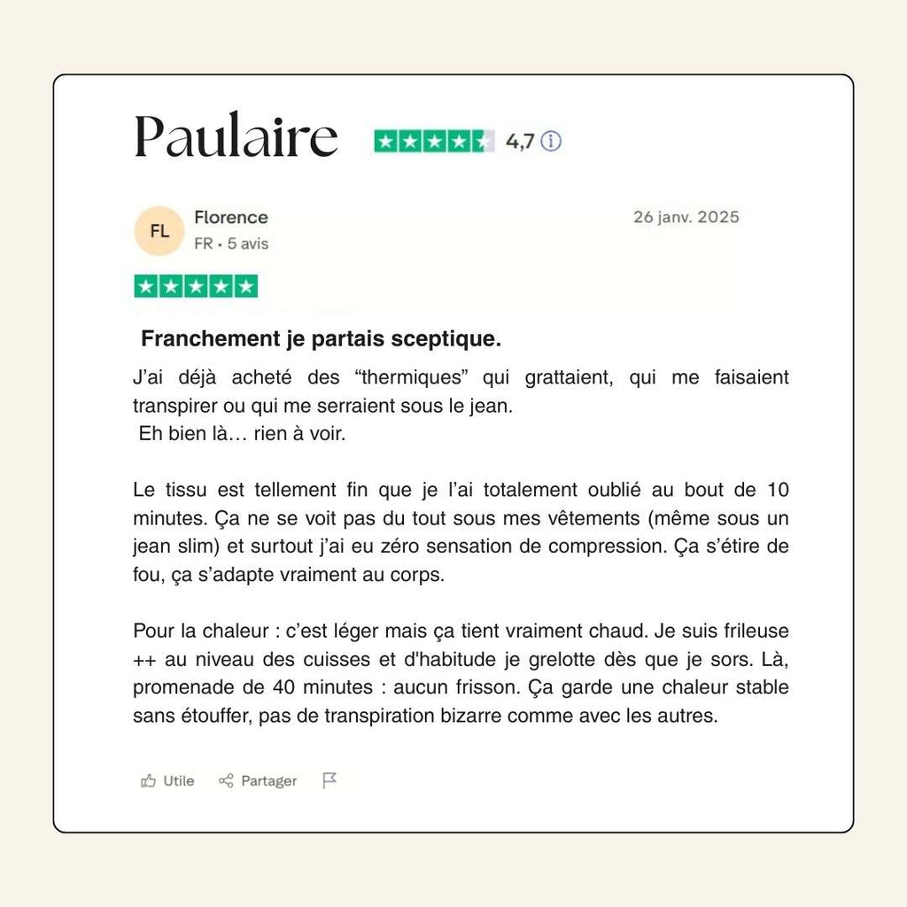 Seconde Peau Thermique – Chaleur Instantanée