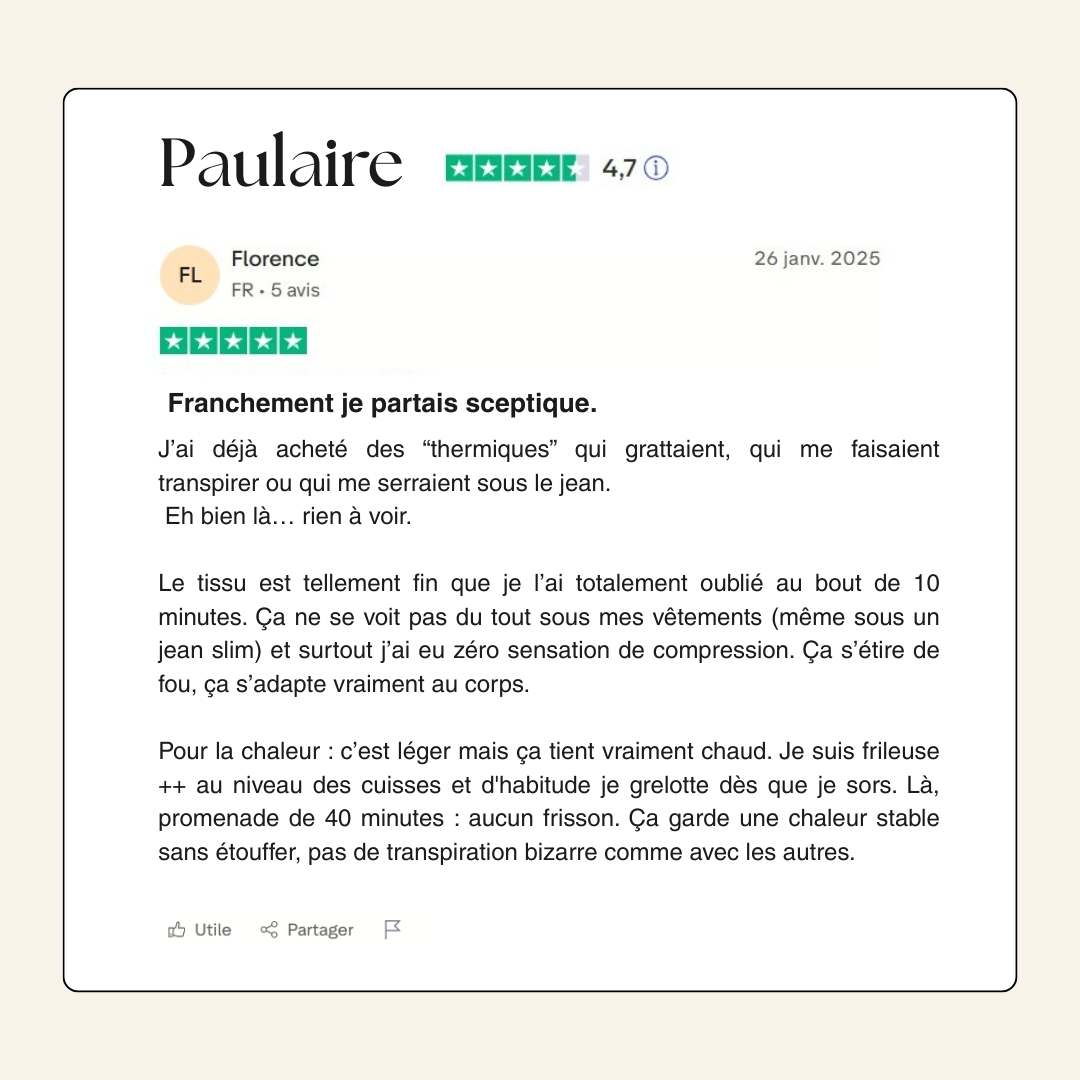 Seconde Peau Thermique – Chaleur Instantanée