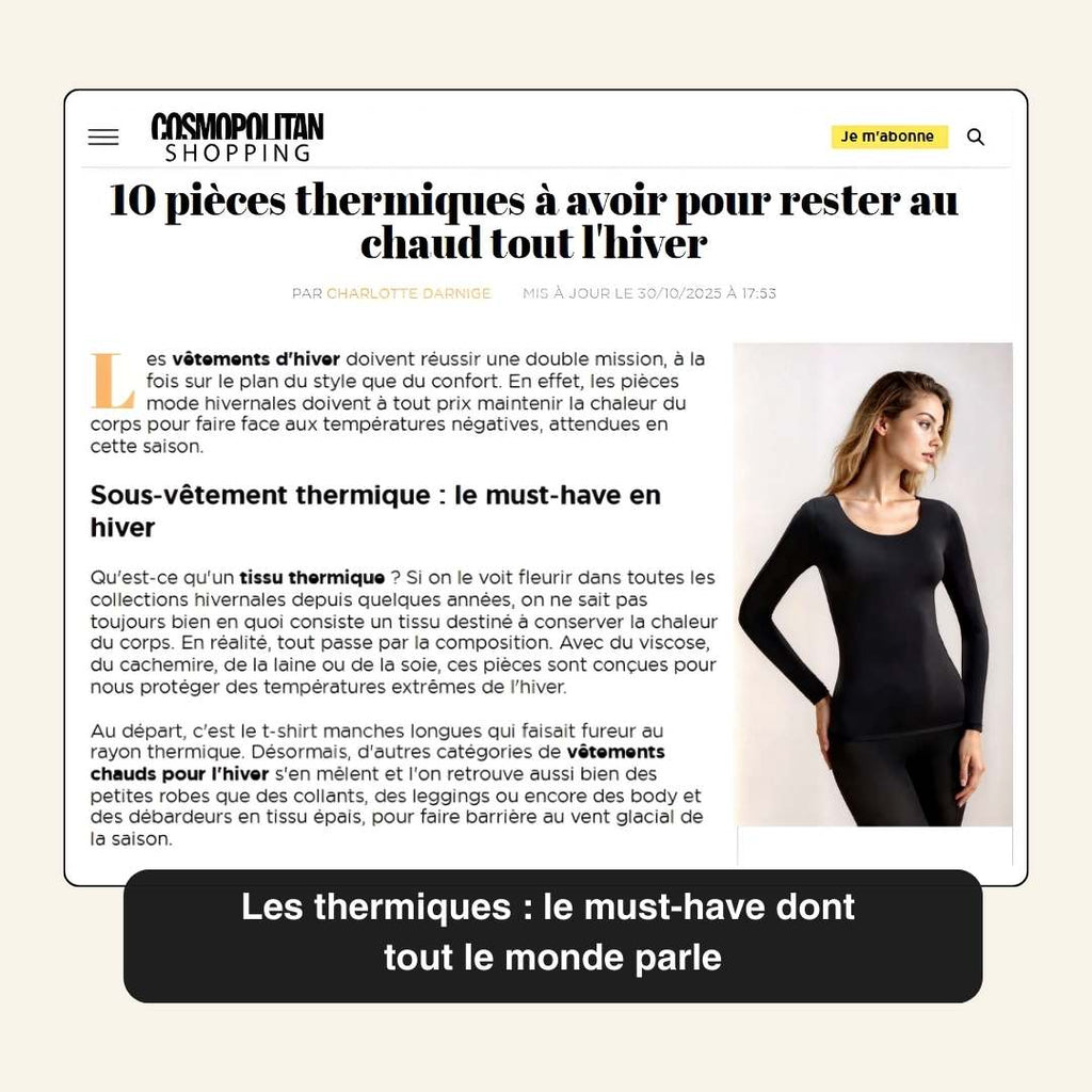 Seconde Peau Thermique – Chaleur Instantanée